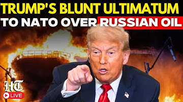 Trump Speech Live | Donald Trump Issues an Ultimatum for NATO Countries on Russia Sanctions