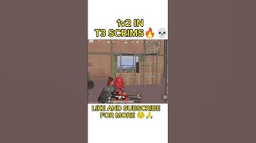 SATISFYING 1V2 IN T3 SCRIMS 🔥💀||BGMI||#shorts #bgmi #pubg #india#scrims #tournament