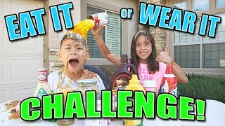 EAT IT OR WEAR IT CHALLENGE!!! Fun with Food!