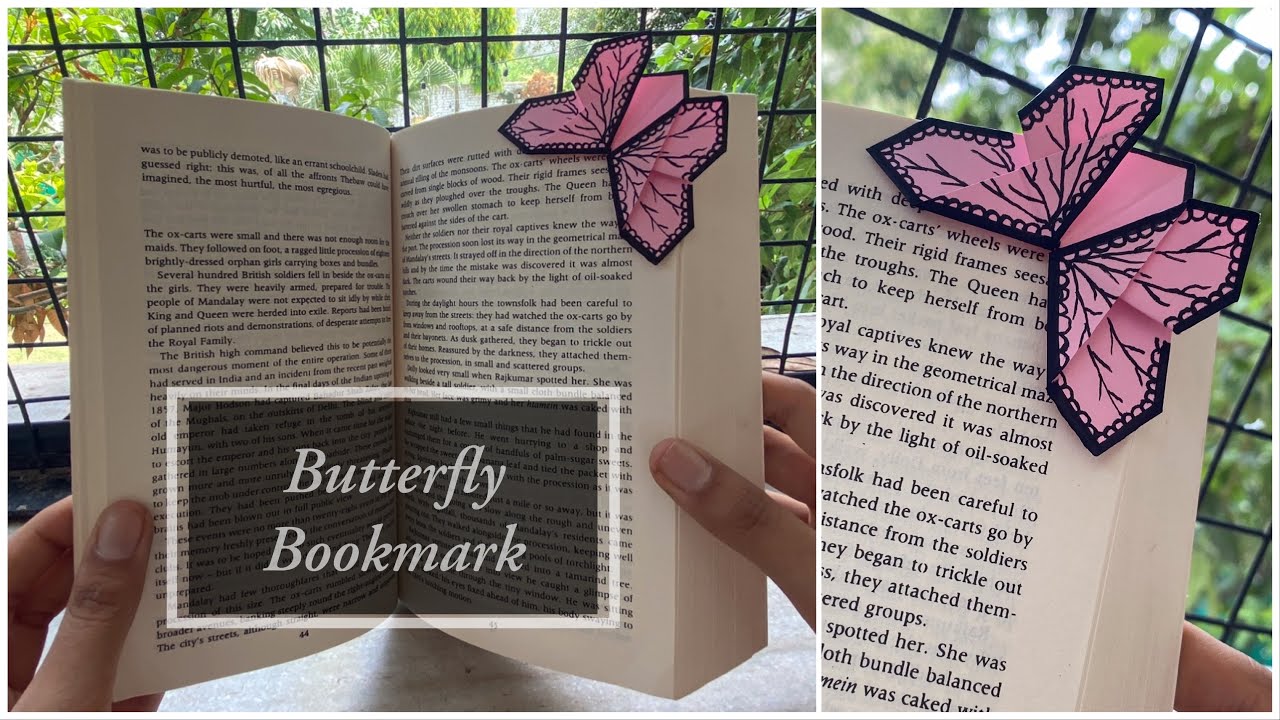 Butterfly Bookmark Origami Bookmark Super Pretty and Fun to Make