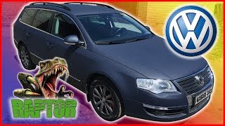 Как КРУТО выглядит VolksWagen PASSAT B6 УНИВЕРСАЛ после покраски RAPTOR в темно-синий цвет