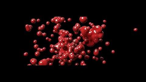 MODO 10.2: Particle Emitter Liquid Blob Animation Test