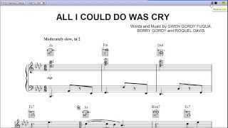 All I Could Do Was Cry by Etta James - Piano Sheet Music:Teaser