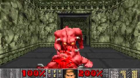DOSBOX DOOM E2M3 둠 2-3 (General Midi)