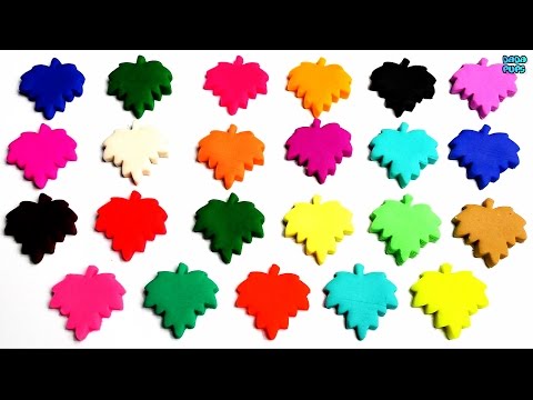 Learn Colors with Play Doh Maple Leaf |Name of Countries, Flags Countries of the Europe with Names