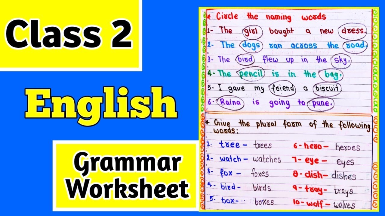 image-result-for-worksheet-of-class-2-english-english-grammar-worksheets-grammar-worksheets
