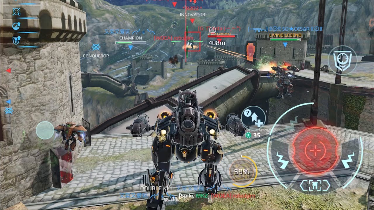 Khepri and Fenrir star in five games | War Robots gameplay