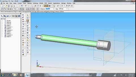 machine vice part 5 screw rod avi