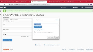 Wordpress veri tabanı oluşturma