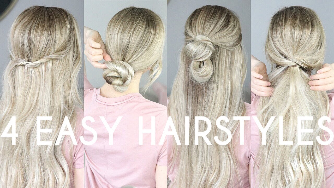 4 EASY HAIRSTYLES FOR MEDIUM HAIR & LONG HAIR - thptnganamst.edu.vn