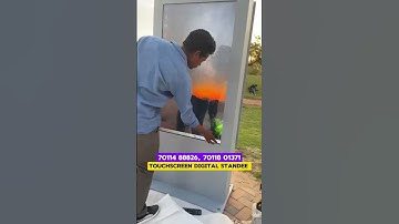 Touch Screen digital standee advertising product #digitalstandee #viral