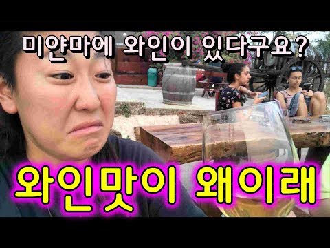 미얀마여행) 미얀마에도 와인이 있다고? 와인맛이 왜이래! (미얀마여행,미얀마인레여행,여자혼자미얀마여행하기)