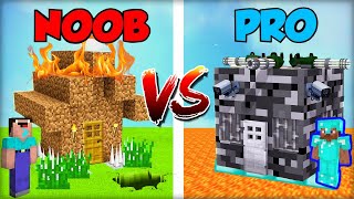 NOOB SECURE ARMY BASE vs. PRO SECURE ARMY BASE!