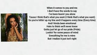 Tinashe - Undo (Back To My Heart) ft Wax Motif (Lyrics)