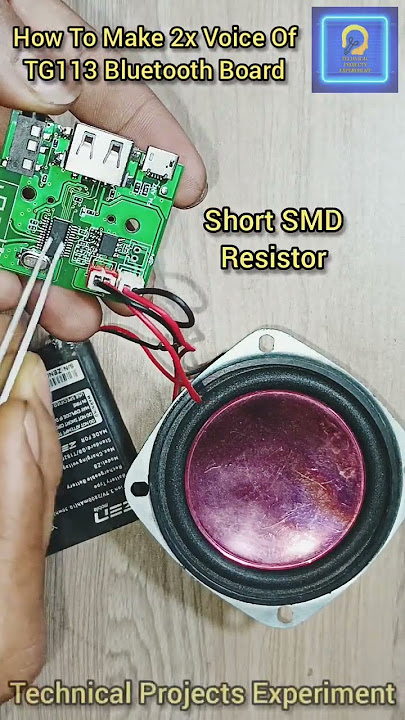 How To Make 2x voice Of TG 113 Bluetooth Speaker Board / TG113  / Full Video Link In Description