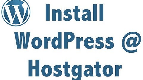 WordPress: How to install using QuickInstall at Hostgator