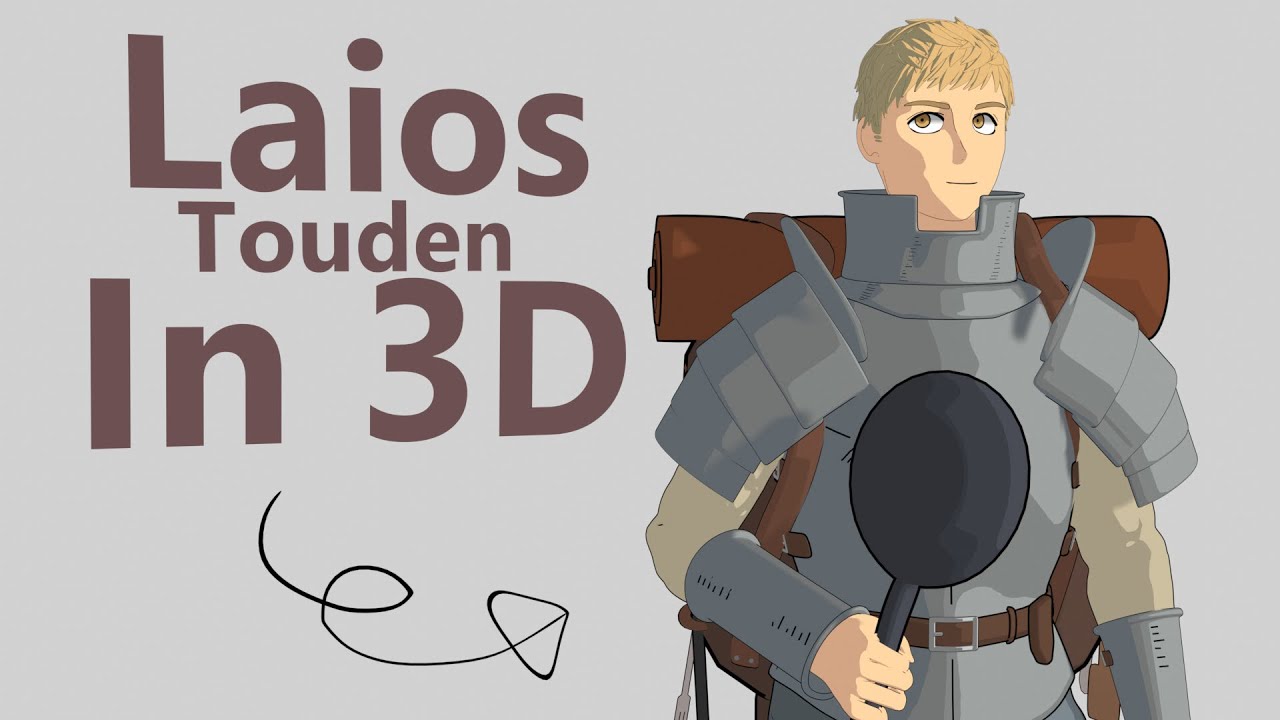 Laios Touden | Delicious in Dungeon (Dungeon Meshi) 3D Model. Anime