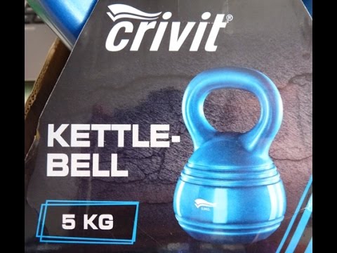 CRIVIT Kettlebell 5 kg unboxing and few exercise samples - YouTube