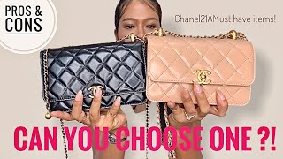 CHANEL 21A Black Calfskin 'Perfect Fit' Mini Vanity Case