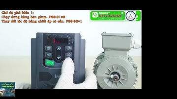 Cài đặt biến tần INVT GD200A & Hướng dẫn đấu nối