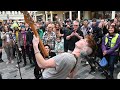 [4K] Mar 2022,( PART  7 /7 ) Most Amazing The Big Push Band Busking ,Brighton New Road, UK