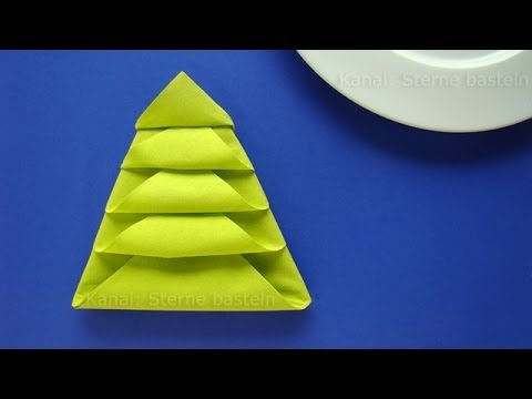 Video: Wie Man Aus Servietten Einen Weihnachtsbaum Macht