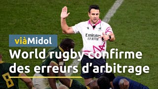 France - Afrique du Sud : World Rugby reconnait 5 erreurs d'arbitrage