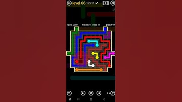 How To Solve Flow Free Inkblot Pack Level 66 12x11 Board Walk Through Solution Walkthrough