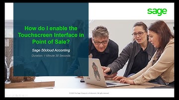 Sage 50cloud Pastel (ZA) - How do I enable the Touch screen Interface on Point of Sale?