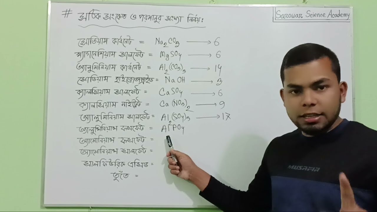 SSC CHEMISTRY ,CHAPTER 5 সঠিক সংকেত ও পরমাণুর সংখ্যা নির্ণয়