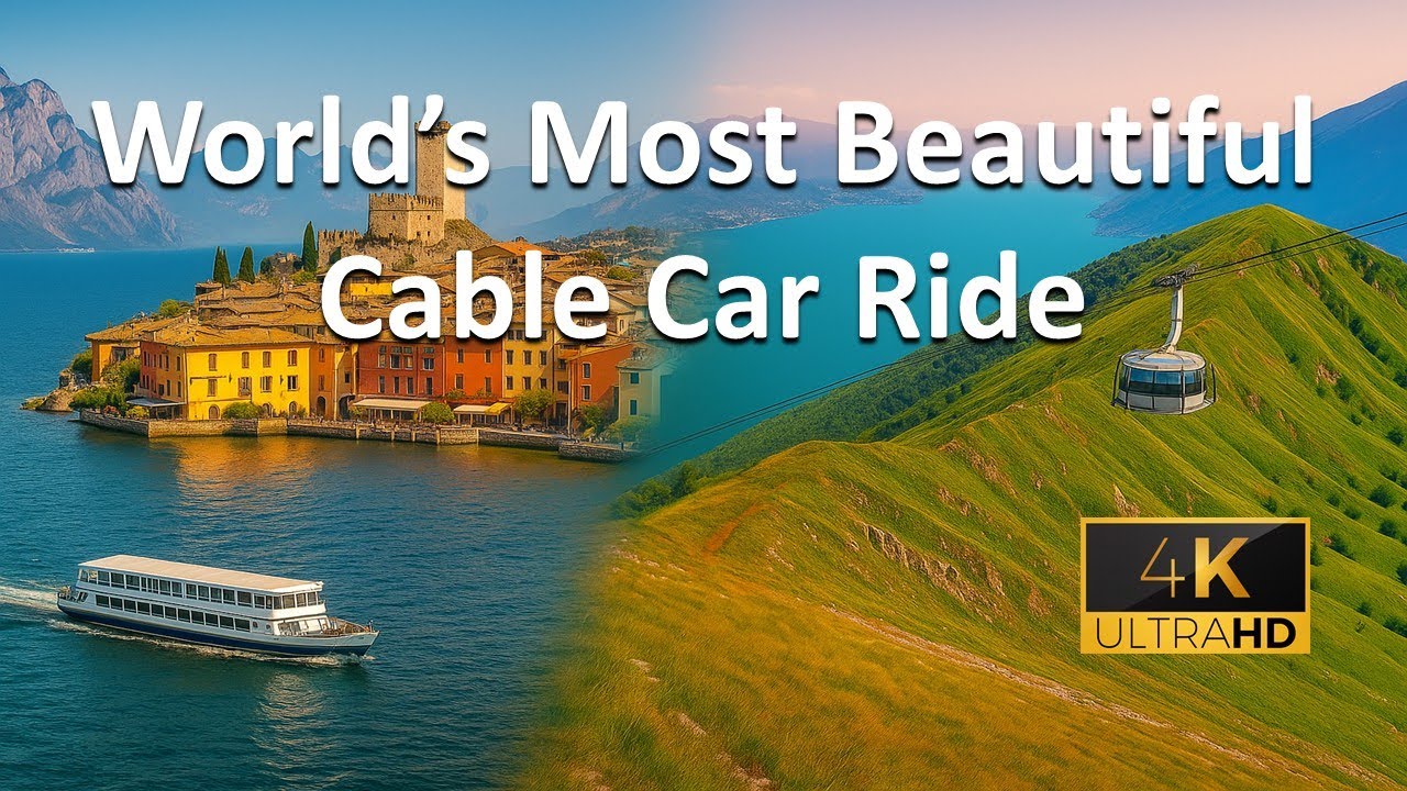 Limone to Monte Baldo at Lake Garda – World’s Most Beautiful Cable Car in 4K
