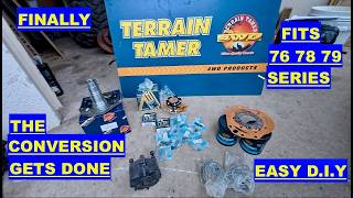 Terrain Tamer free wheeling hub kit install on 70series Landcruisers D.I.Y mechanics 101