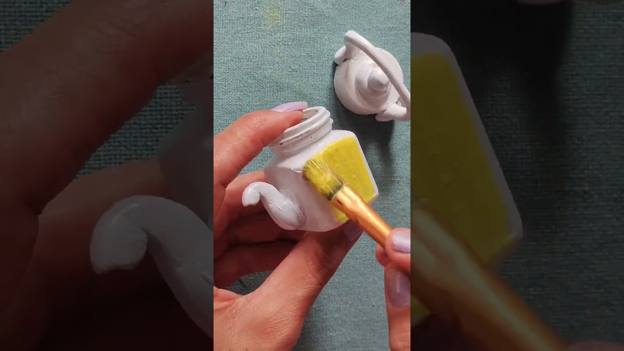 DIY Kettle 😱 empty paint bottle art 