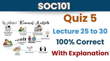 SOC101 Quiz 5 solution_2024_Lesson 25-30_100% correct_soc101 solved quiz 5