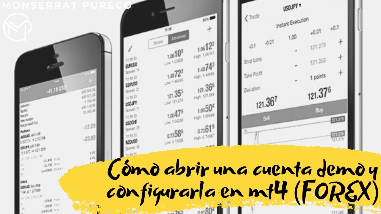Cómo abrir una cuenta demo y configurar en MT4-FOREX - YouTube