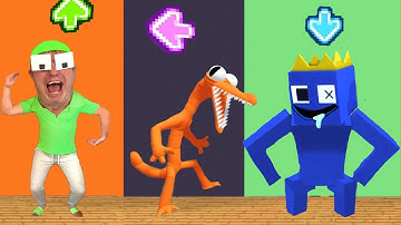 ORIGIN of the RAINBOW FRIENDS... FNF Character Test | Gameplay VS Minecraft Animation VS Real Life