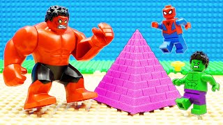 Spider-Man Bulldozer Kinetic Sand - Excavator Hero Trip