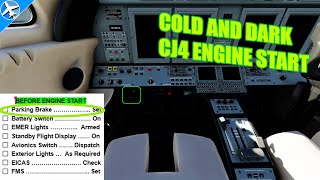 How to Start the Citation CJ4 | AAU1 | Microsoft Flight Simulator