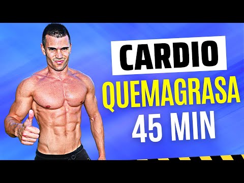 Rutina CARDIO en CASA para QUEMAR GRASA 45 MINUTOS 🔥 Cardio INTENSO para PERDER PESO RÁPIDO