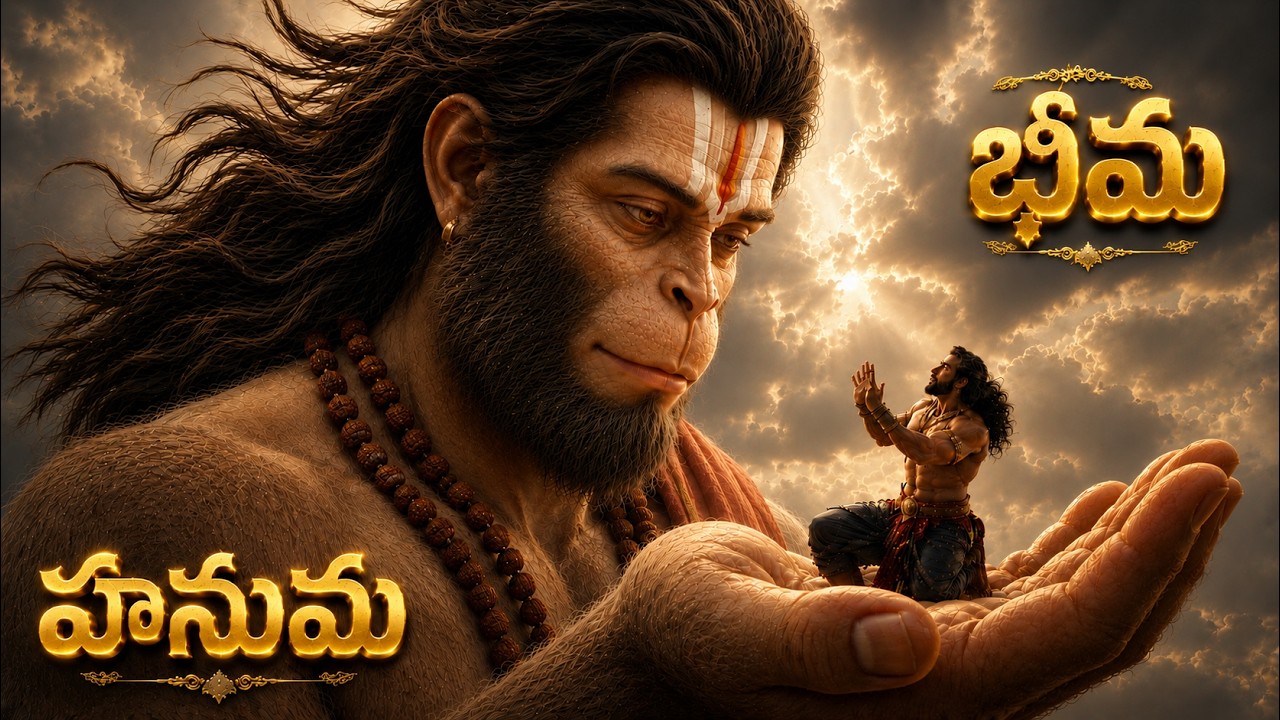 అన్నదమ్ములు కలుసుకున్న వేళ | భీమ - హనుమల అద్బుతమైన సన్నివేశం...