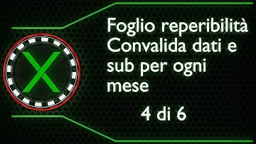 Excel Reperibilita 4 Convalida dati e Sub dei mesi