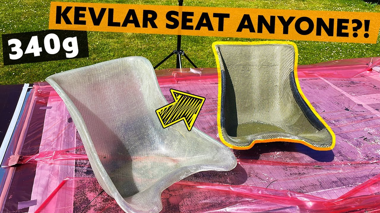 СУПЕРлёгкое сиденье из кевлара. Простой метод обшивки. Создаём самое лёгкое сиденье.