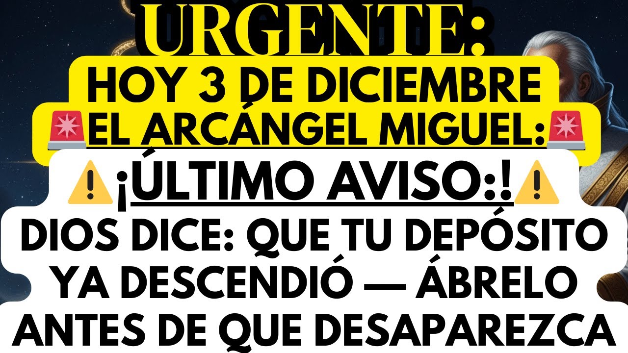 URGENTE: Dios Dice Que un Depósito Cayó a Tu Nombre Hoy — Ábrelo Antes de Que Se Pierda