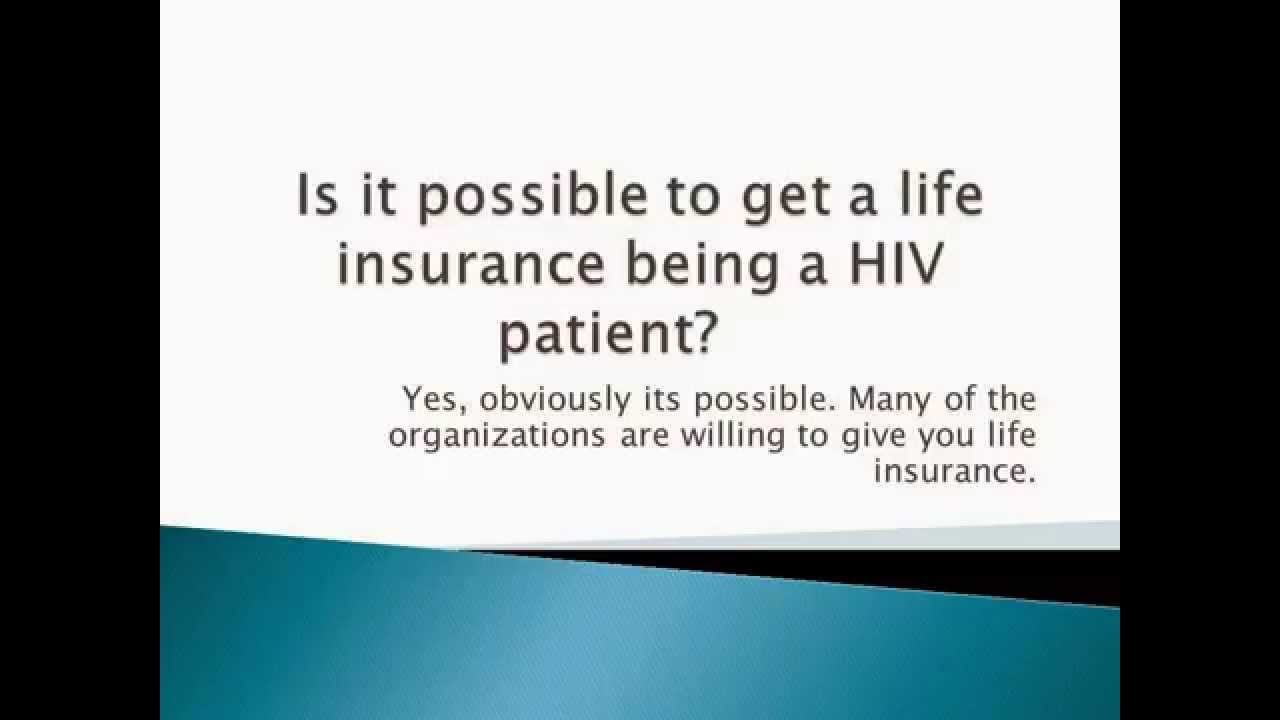 Life Insurance for People with HIV YouTube Life Insurance for People with HIV YouTube
