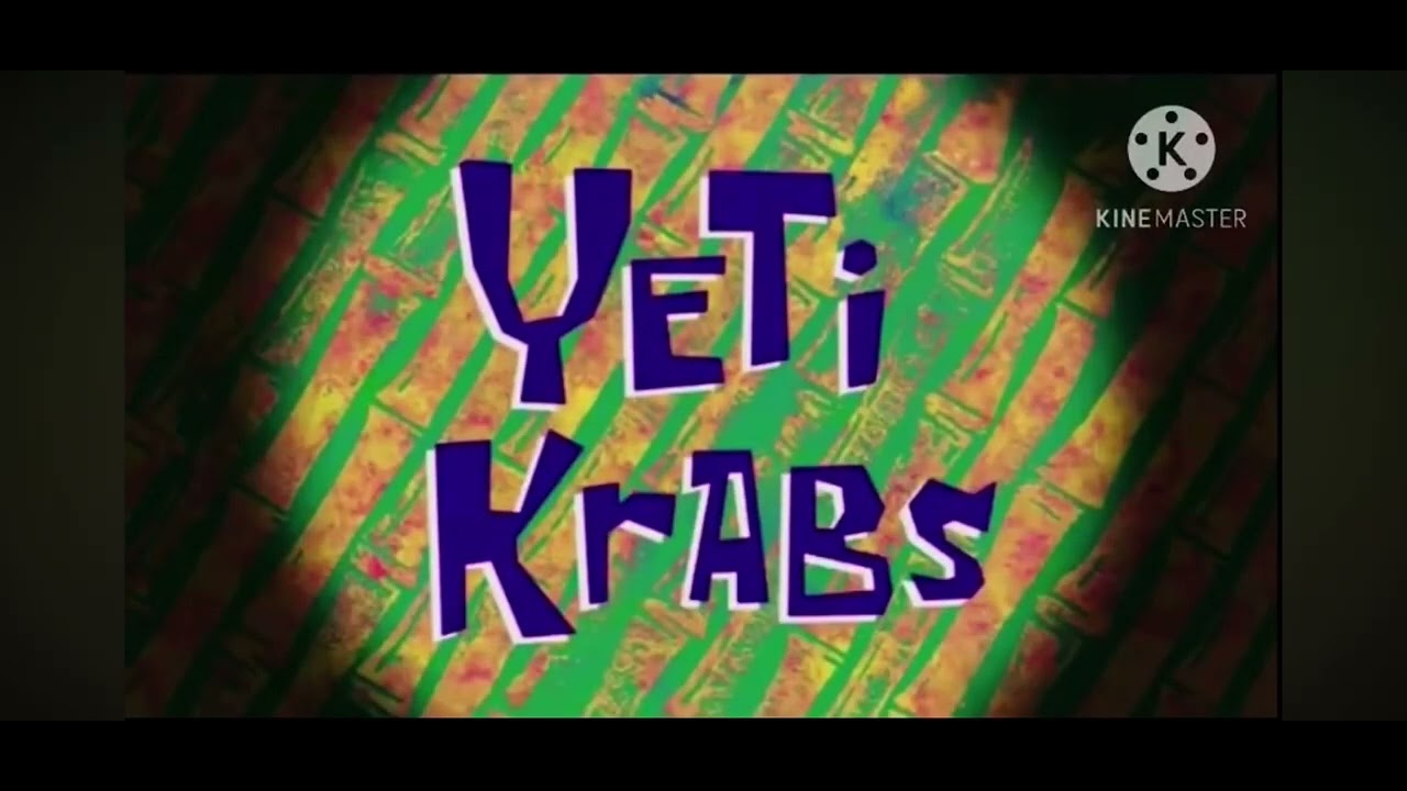 SpongeBob SquarePants: Kenny the Cat/ Yeti Krabs Title Cards. (Russian)