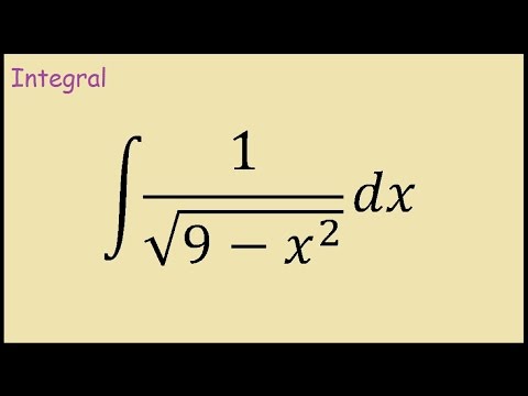 integral of 1/sqrt(9-x^2)