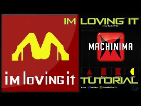 Call of Duty Black Ops 2 Emblem Tutorials - BO2 BEST I'm Loving It Emblem Tutorial ( McDonalds ) - 동영상