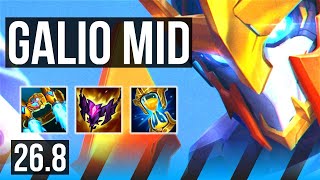 GALIO vs AHRI (MID) | KR Challenger | 26.8
