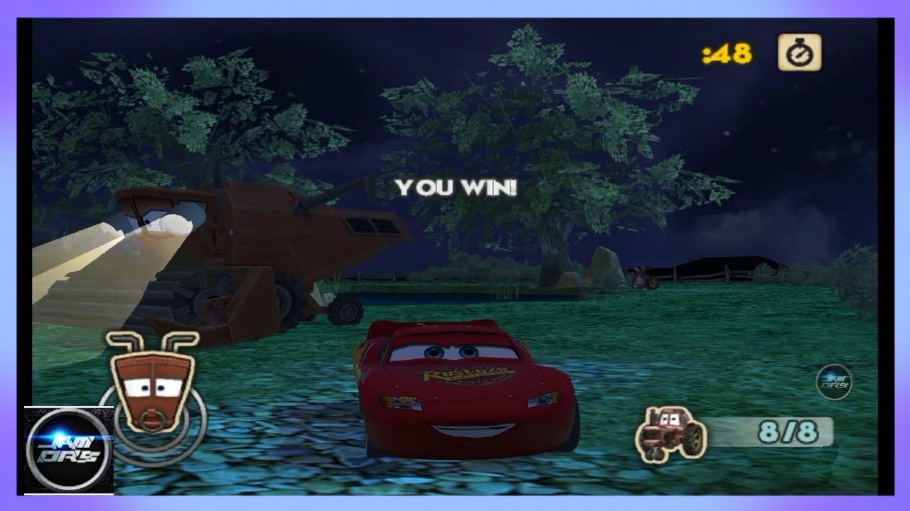 Disney Pixar CARS - Tractor Tipping with Lightning McQueen - YouTube
