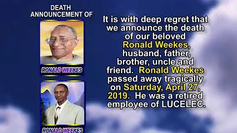 Ronald Weekes short